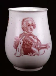 Tazza di Derby raffigurante il Re di Prussia